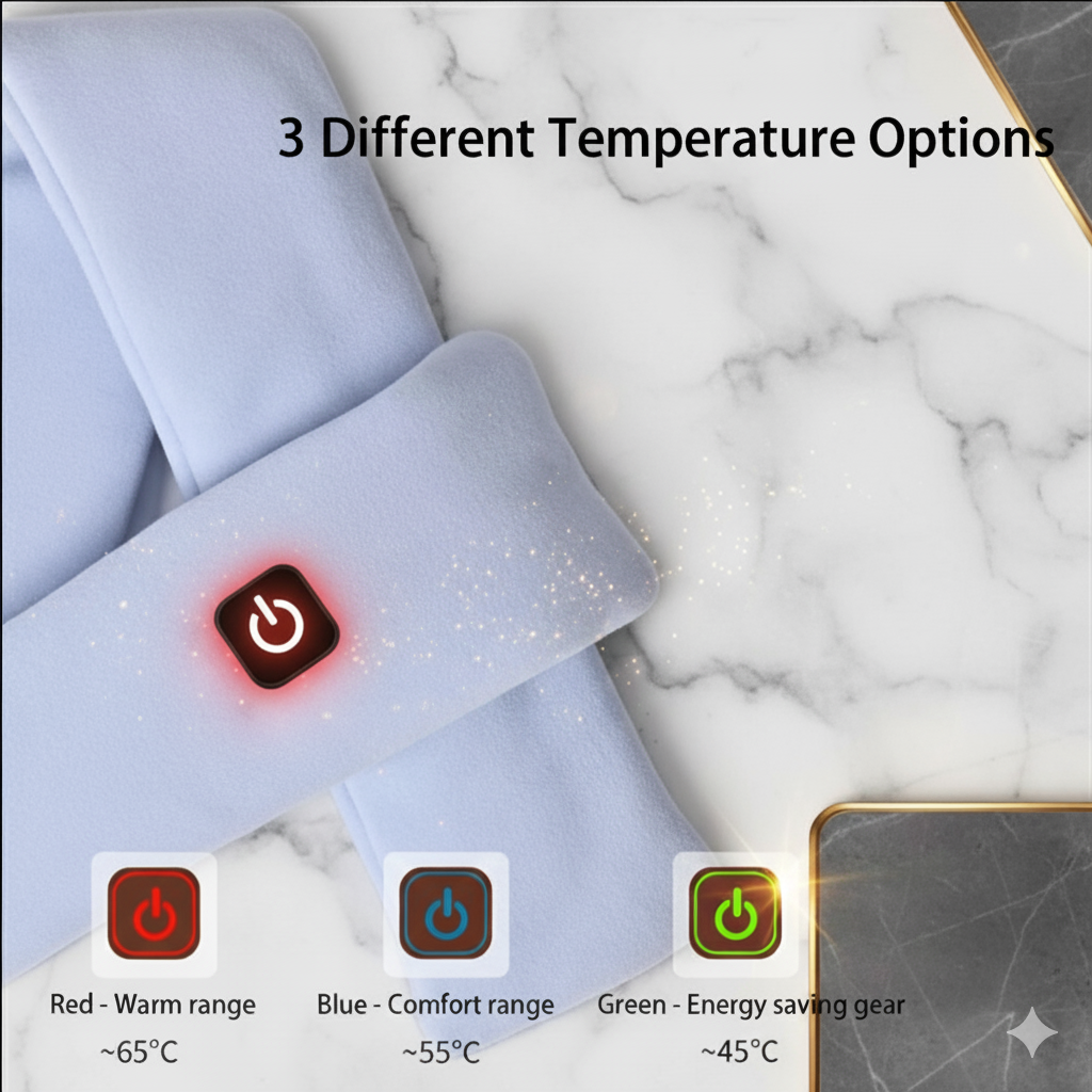 Heated scarf electric warm 3-Temperature Control"